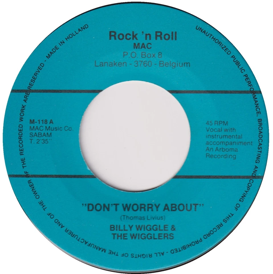 BILLY WIGGLE AND THE WIGGLERS “Mother-In-Law” MAC (1983) - Image 3 of 4