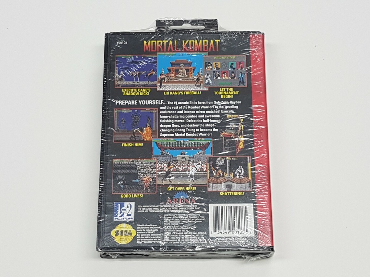 Mortal Kombat Sega Genesis Authentic Brand New Sealed *wear/cut | eBay
