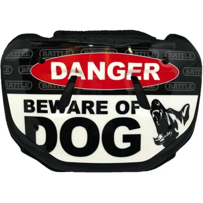Battle Sports Beware of Dog Chrome Football Back Plate