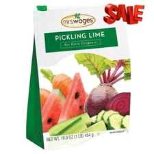 Mrs. Wages Pickling Lime 1-Pound Resealable Bag, Green Free Shipping USA Stock