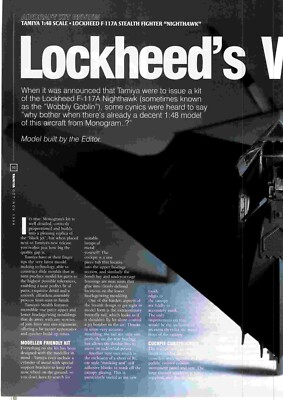 PPOT45 MODEL KIT REVIEW TAMIYA 1:48 LOCKHEED F-117A STEALTH FIGHTER NIGHTHAWK