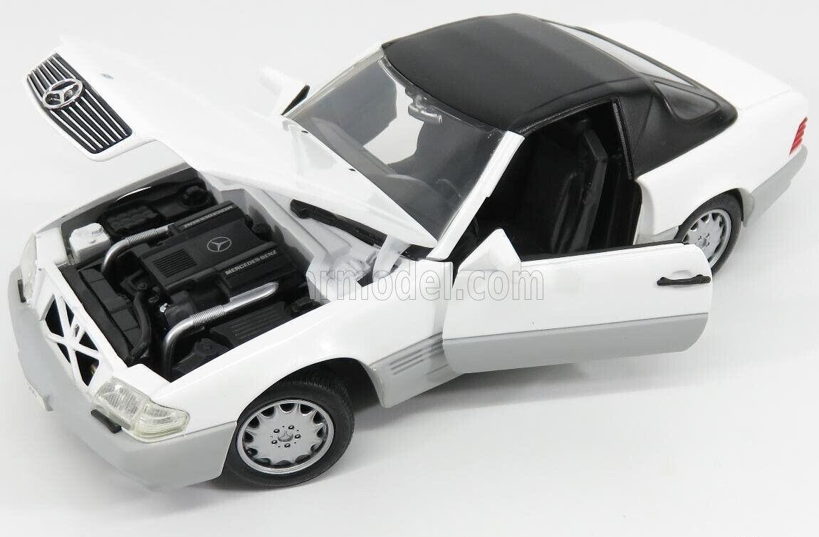 Revell レベル メルセデスベンツ 500SL R129 1/18 レア REVELL MERCEDES BENZ SL500 CABRIOLET WHITE/BLK TOP Long Sold Out