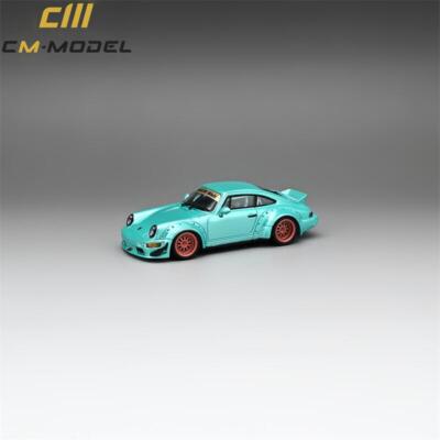 ミニカー 1/64 StreetWeapon RAUH-Weit CM MODEL 1:64 RWB964 Rauh-Welt Widebody Metallic Light blue