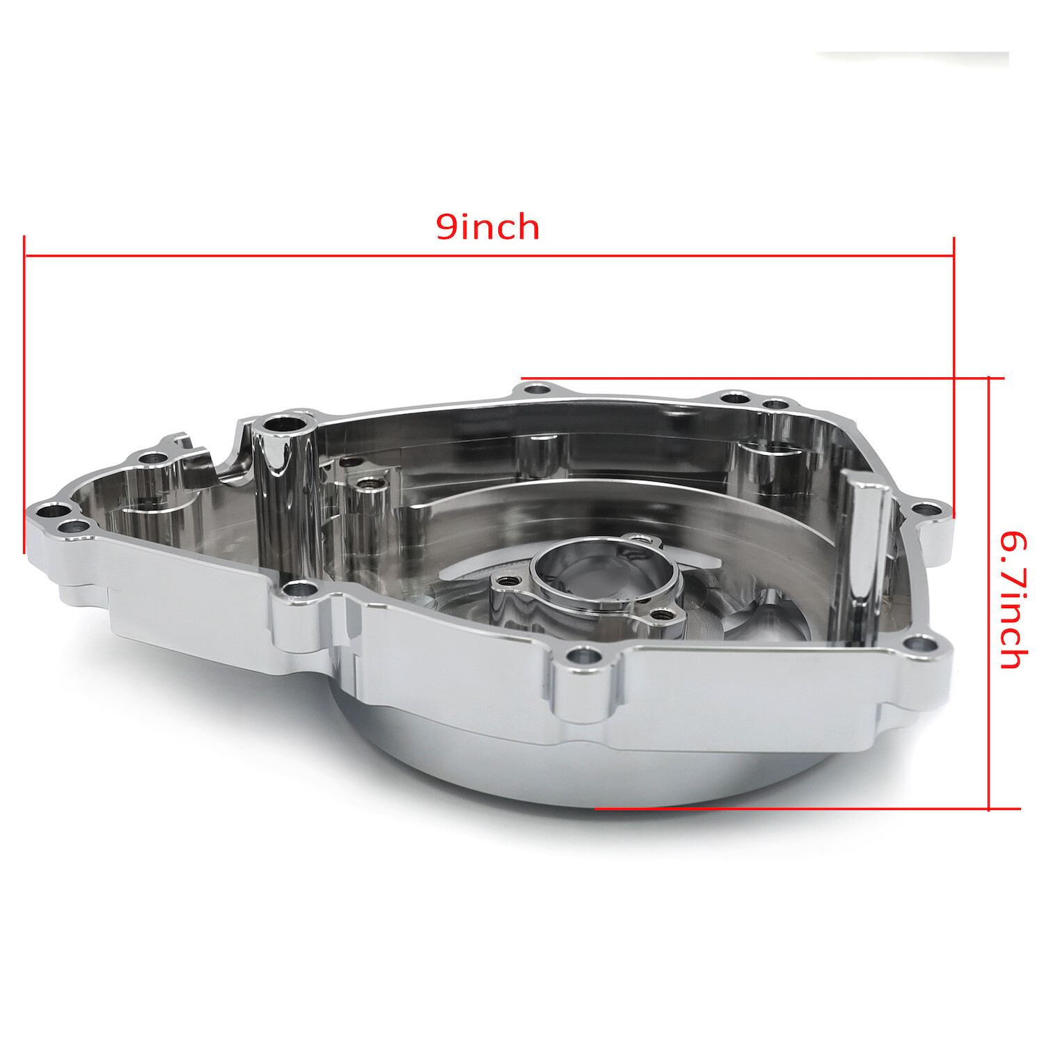 Chrome Clear Left Stator Engine Cover For '15'21 YZFR3 '20