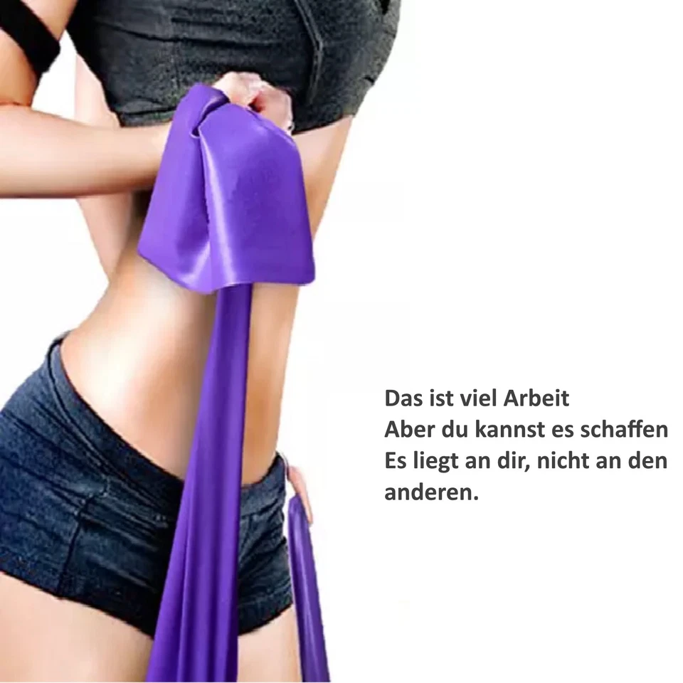 3er-Set Fitnessband Gymnastikband Widerstandsband Training Fit Yoga schlank GUT - Bild 3 von 4