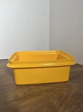 Tupperware 1254 12 Freeze & Save Ice Cream Keeper Yellow Sure No Lid