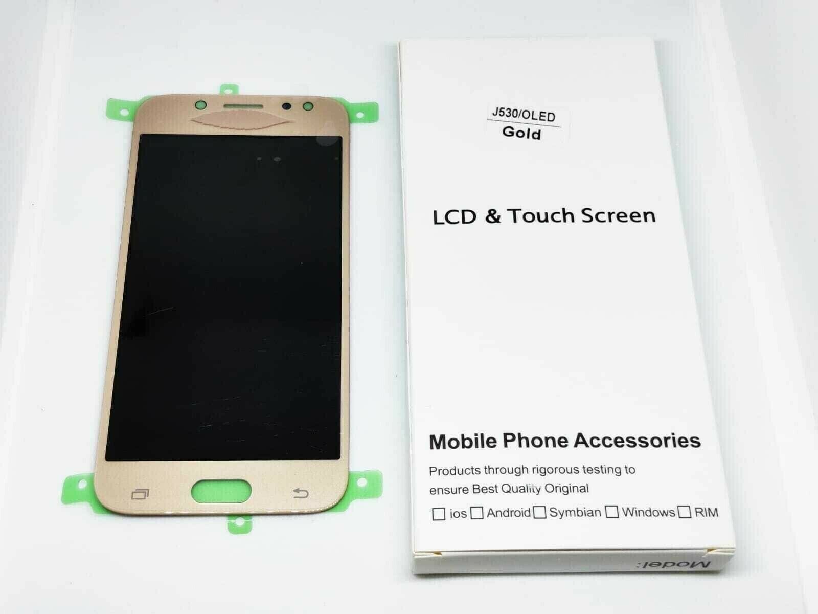 DISPLAY LCD OLED TOUCH PARI A ORIGINALE per SAMSUNG J530 J5 17 GOLD TOP QUALITY
