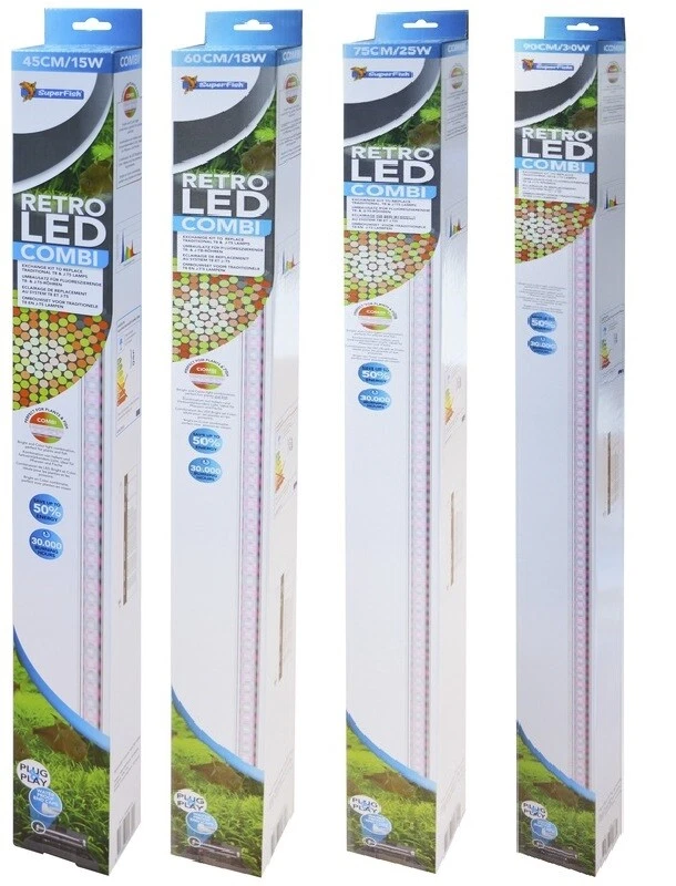 SuperFish Aquarium LED-Beleuchtung Retro Combi für T8 oder T5 versch.Modelle