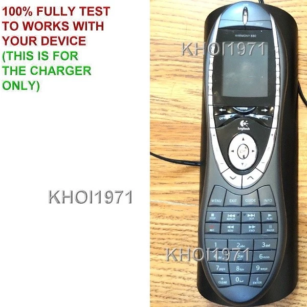 WALL Charger AC adapter for Logitech Harmony 880 Universal Remote - Image 3 of 3