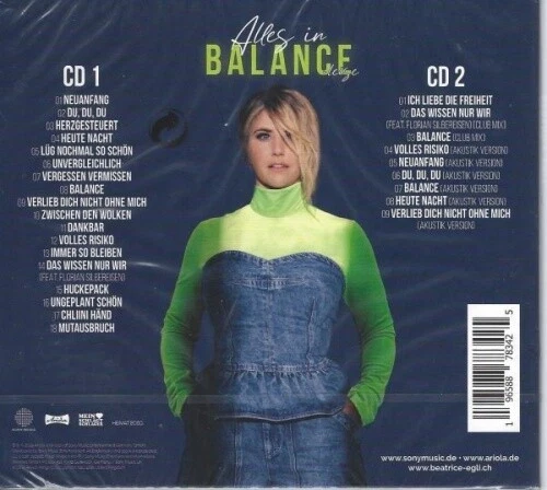 Beatrice Egli - Alles in Balance - Leise - Bonus Edition - Digi - 2 CD - Neu/OVP - Bild 2 von 2