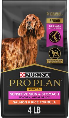 Sensitive Skin and Stomach Dry Dog Food Senior Adult 7 Plus Salmon Rice Formula