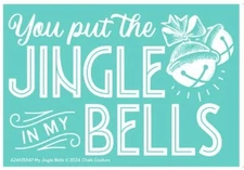 NEW “MY JINGLE BELLS” Chalk Couture Chalk Transfer Stencil Size A