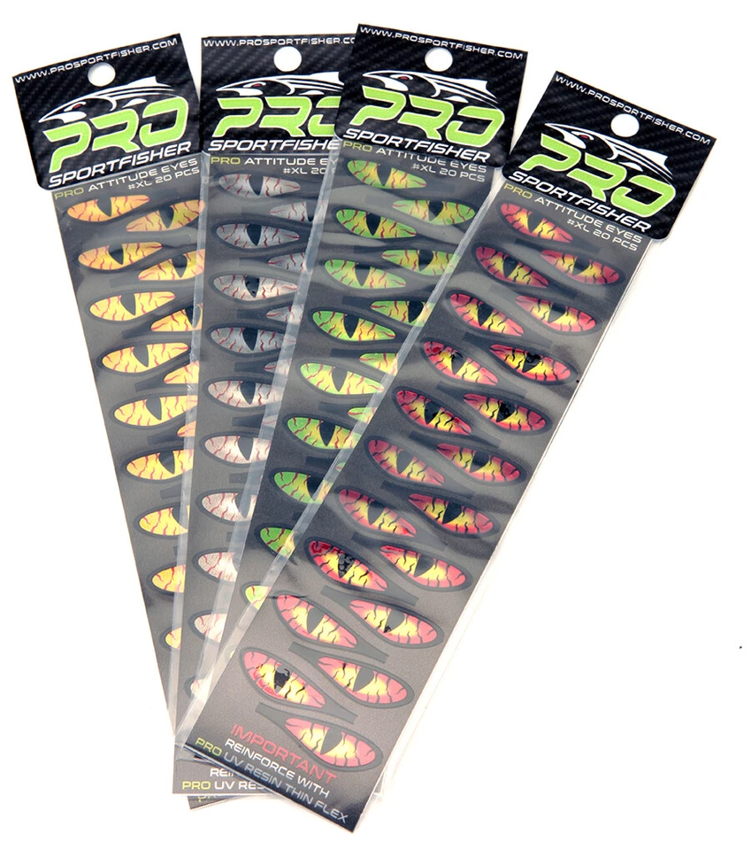 Pro Sportfisher ATTITUDE EYES XL 4 Farben 20 Augen riesig ATTITUDE EYES XL - Bild 2 von 4