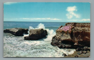 View From Cliff Drive Santa Cruz California Pacific Surf Vintage