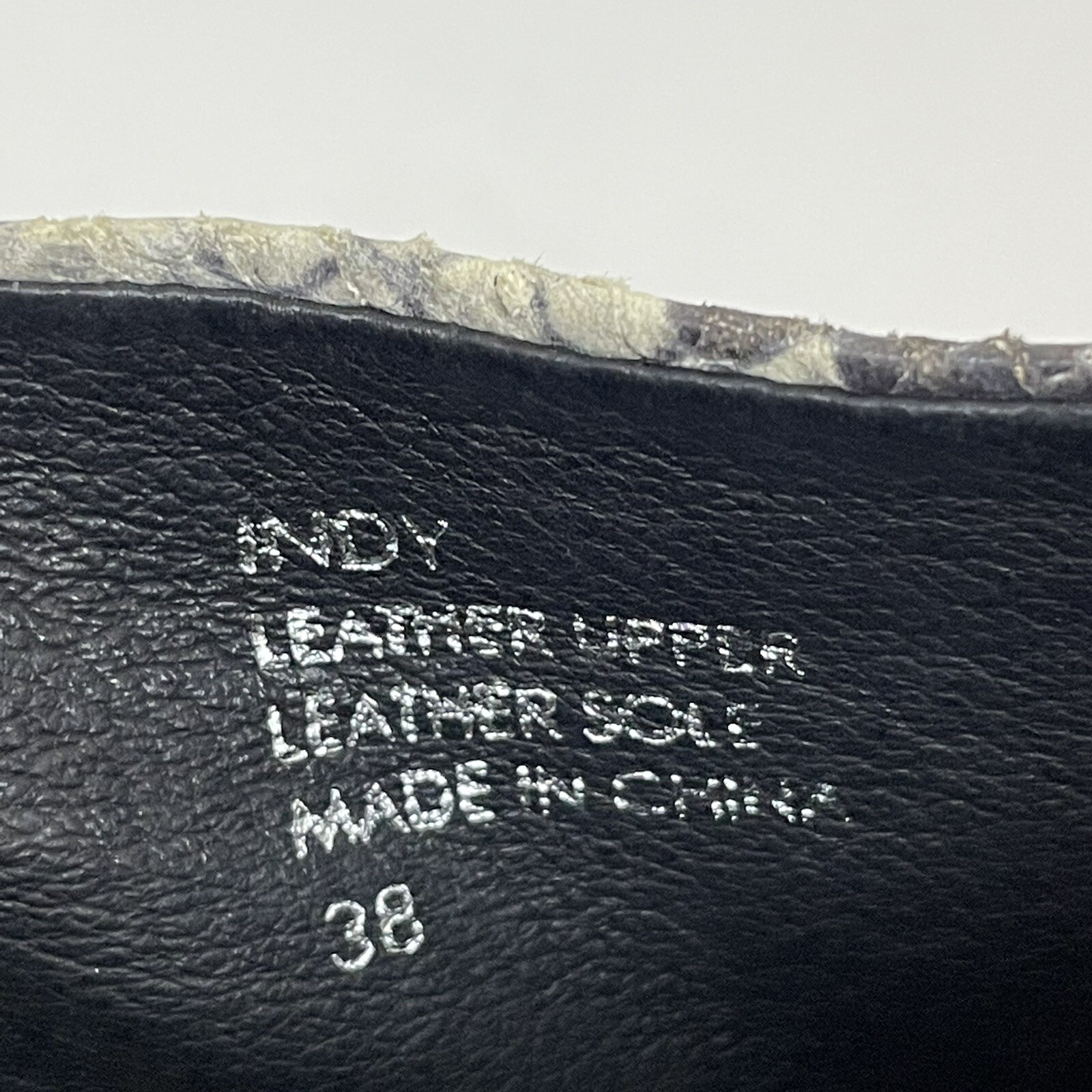 ASH Indy Python Print Leather Ankle Boots Back Zi… - image 8