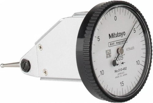 Mitutoyo 0.03" Range, 0.0005" Dial Grad, Vertical Dial Test Indicator 1.5748"...