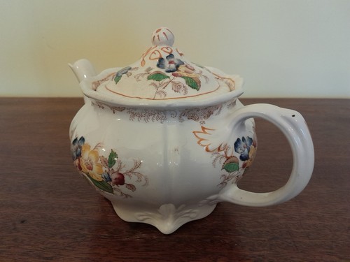 Vintage Ridgway Apple Blossom Design Teapot - Made In England c1930s - Picture 6 of 24