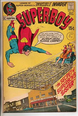 DC Comics Superboy #176 July 1971 Legion Of Super Heroes Backup F