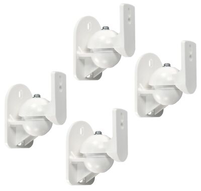 4x Universal Lautsprecher Halterung Wandhalterung für Satelliten Boxen bis 3,5kg