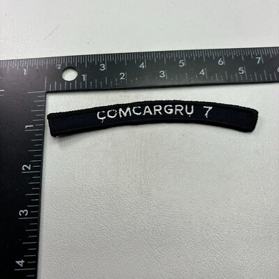 US Navy Commander (? Carrier Group) COMCARGRU 7 Tab Patch (Rocker) 40MQ ...