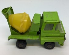 Vintage Cragstan Cement Mixer Truck Green Pressed Steel Made In Japan
