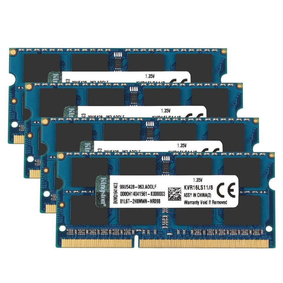 Kingston 32GB 16GB 8G DDR3L 1600MHz PC3L-12800S 2Rx8 SODIMM Laptop Memory RAM UK - Image 2 of 4