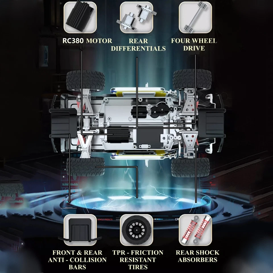 1:16 Hi Speed RC Big Wheel Drift Tow Truck 4X4 Proportional 2.4 Ghz Gife - Image 2 of 4