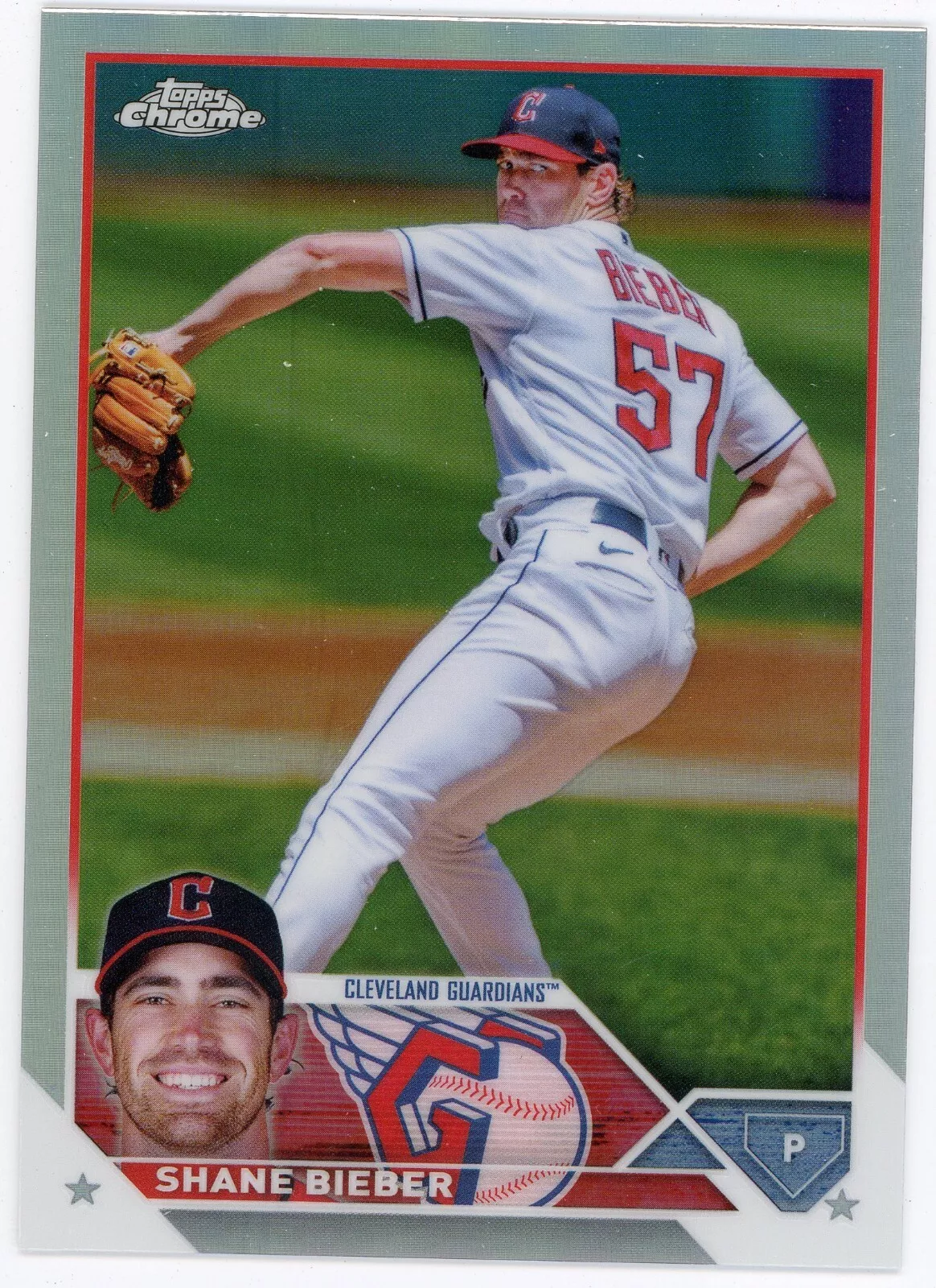 Shane Bieber trading card