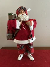 Santa Claus Golfing Santa Figure 10.5" Statue by Ashland