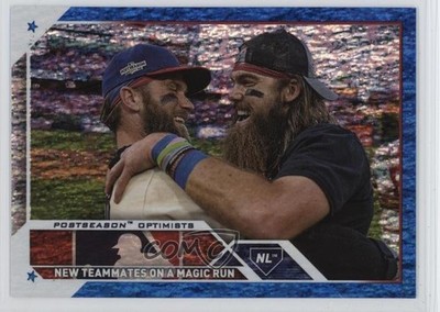2023 Topps Series 2 Checklist Blue Foil 678/999 Bryce Harper Brandon Marsh 13sp