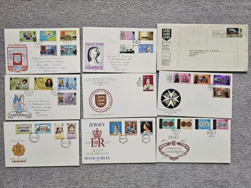 COLLECTION OF JERSEY CHANNEL ISLANDS FDCs FIRST DAY COVERS - J1