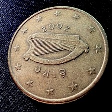 2002 IRELAND 50 EURO CENTS COIN