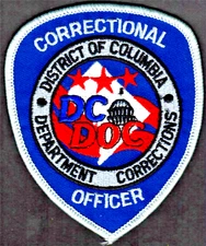 District Of Columbia Correctional Officer Patch Red/Blue