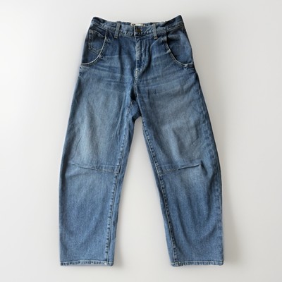 Nili Lotan Jeans Medium Wash Denim Emerson Barrel Leg size 25