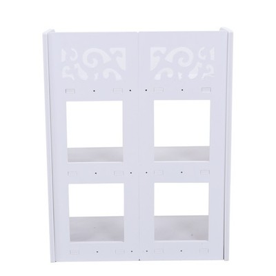 60cm 3 Tiers White Hollow Out Shoe Rack Stand Storage Organiser Shelf 60cm Pl