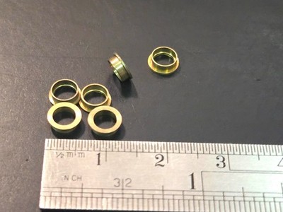 Ship Model Fittings Parts 6 brass 6mm x 2mm Airports Portholes  Scuppers 4mm ID