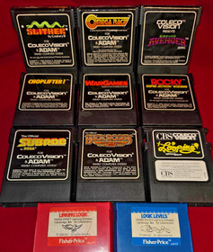 Lot of 12 Colecovision Games (one is un-labled) - Untested