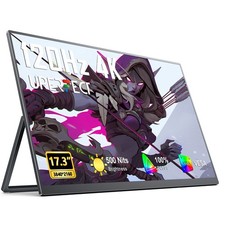 UPERFECT 17.3" 4K Portable Monitor 120Hz HDMI USB C Second Display Freestanding