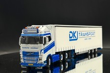 Volvo FH4 globetrotter XL curtainside trailer DKJ  WSI truck models 1:50