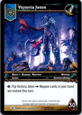 2007 Victoria Jaton 8/18 Ultra Rare Jumbo World of Warcraft WOW TCG CCG
