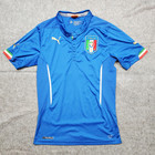 Puma Italy Jersey Mens Medium National Team 2014 Fifa World Cup Home Blue Soccer