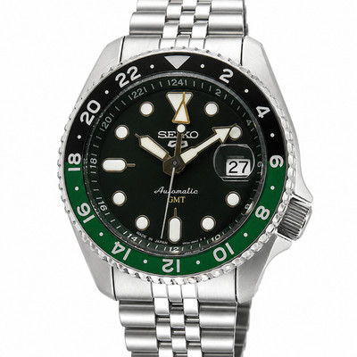 SEIKO 5 Sports SBSC019 4R34-00A0 SKX Sports Style GMT Green JDM Used Watch