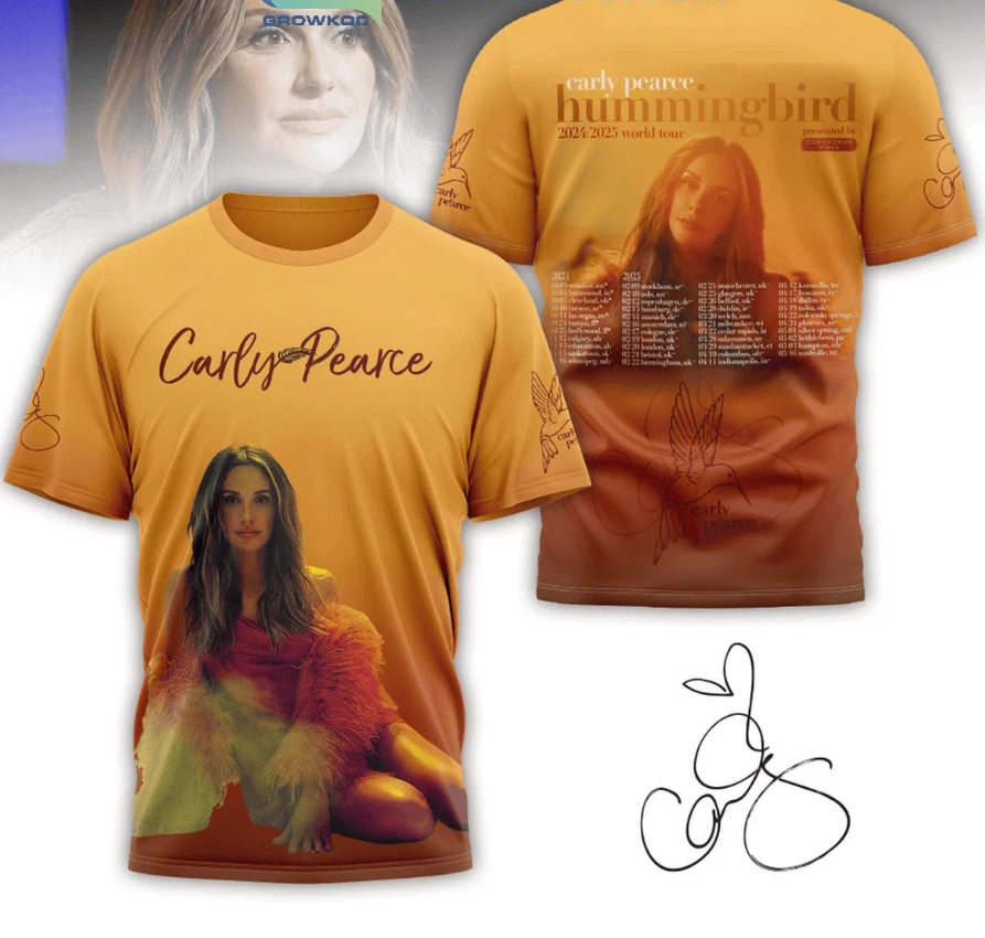 Carly Pearce Humming Bird Tour Ready For 2025  3D T-Shirt