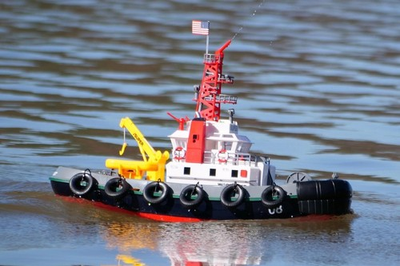 #ad Heng Long 600mm RC Work Tugboat RTR 2.4GHz Remote Control Boat w Water Cannon $189.99