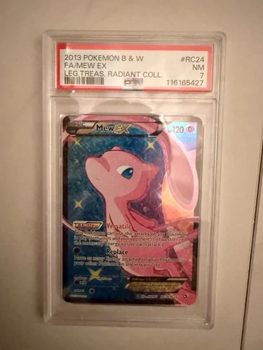 Pokémon Mew EX RC24/RC25 Legendary Treasures Full Art Holo Ultra Rare PSA 7 2013