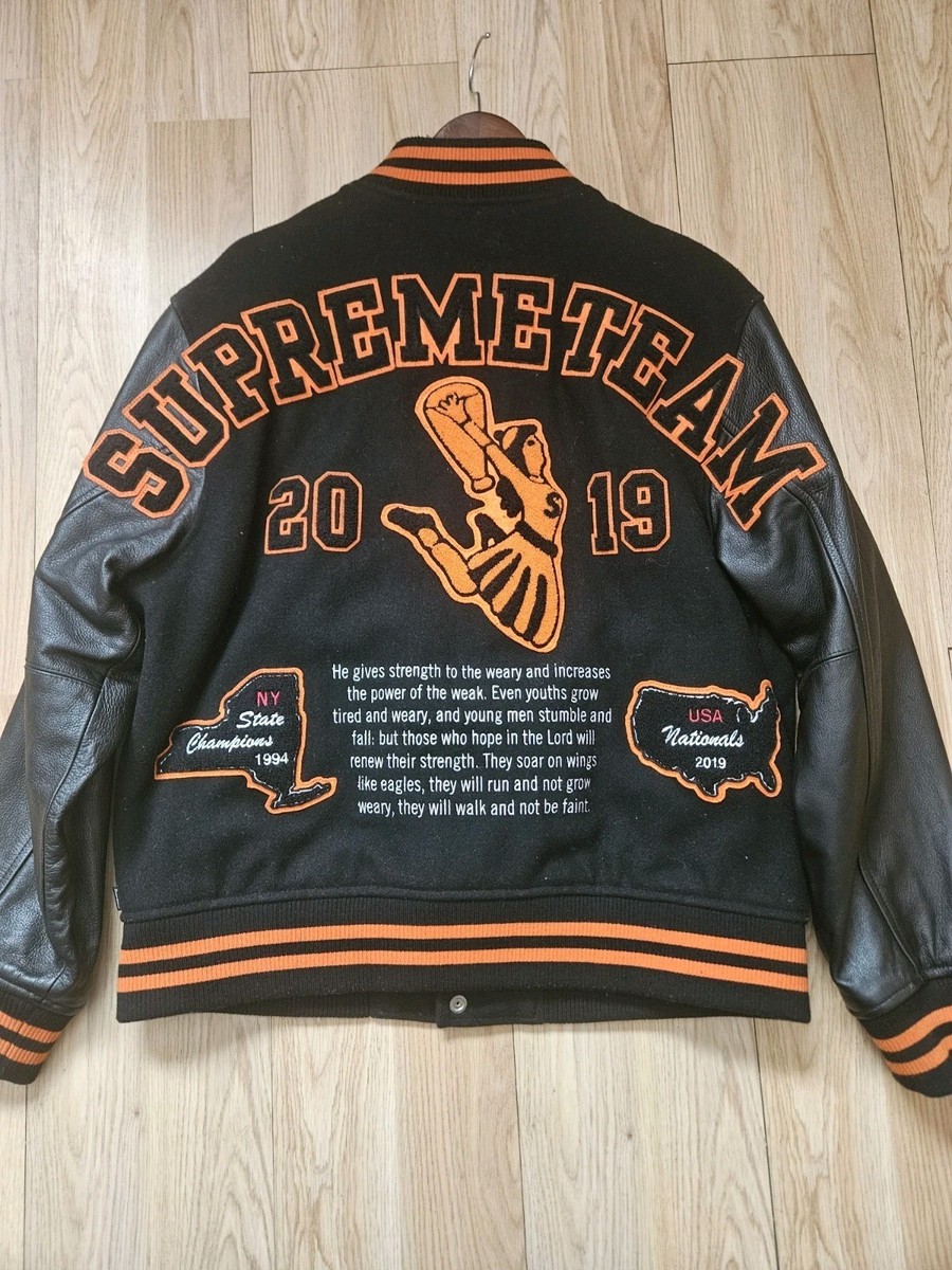 ジャケット・アウター Supreme Team Varsity Jacket 19FW SUPREME Team Varsity Jacket 19FW | eBay
