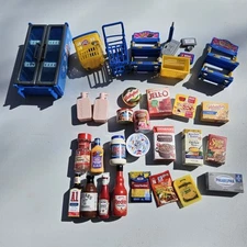 Zuru Mini Brands Food Toy Lot 30 Pieces And Fixtures