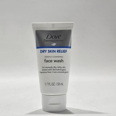 Dove Derma Series Dry Skin Relief Gentle Cleansing Face Wash - 1.7 fl oz