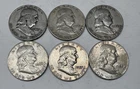 Lot # 1610 - Franklin Half Dollar - 90% Silver - 3.00 Face - Unknown Grade