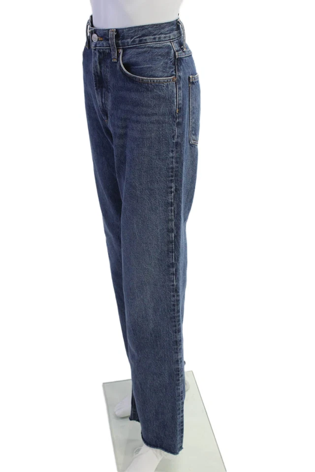 Agolde Womens Cotton Blend High-Rise 5 Pocket Bootcut Jeans Blue Size 25 - Image 2 of 4